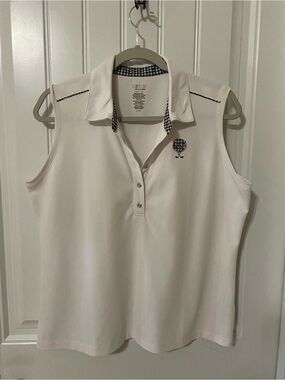 IZOD Women’s Sleeveless Polo Top -with matching skort